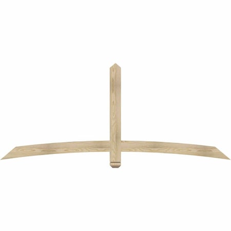 Ekena Millwork Bellingham Rough Sawn Timber Gable Bracket, Douglas Fir, 84"W x 35"H x 2"D x 4"F, 10/12 Pitch GBW084X35X0204BEL00RDF